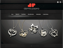 Tablet Screenshot of donnapizarro.com